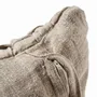 Fabric cushions - The Linen Crosier Cushion Cover - Natural - BAZAR BIZAR LIVING