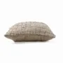 Fabric cushions - The Linen Damier Cushion Cover - Natural - BAZAR BIZAR LIVING
