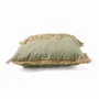 Fabric cushions - The Tropical Breeze Cushion Cover - Forest Green - BAZAR BIZAR LIVING
