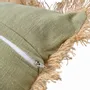 Fabric cushions - The Tropical Breeze Cushion Cover - Forest Green - BAZAR BIZAR LIVING