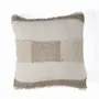 Fabric cushions - The Linen Threads Cushion Cover - White Natural - BAZAR BIZAR LIVING