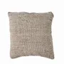 Fabric cushions - The Linen Grain Cushion Cover - Natural Black - BAZAR BIZAR LIVING