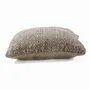 Fabric cushions - The Linen Grain Cushion Cover - Natural Black - BAZAR BIZAR LIVING