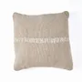 Fabric cushions - The Linen Stitch Cushion Cover - Natural White - BAZAR BIZAR LIVING
