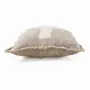 Fabric cushions - The Ivory Cross Cushion Cover - Natural White - 50x50 - BAZAR BIZAR LIVING