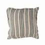 Fabric cushions - The Nordic Stripe Cushion Cover - Natural Black - 50x50 - BAZAR BIZAR LIVING