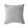 Fabric cushions - The Velvet Crush Cushion Cover - Grey - 50x50 - BAZAR BIZAR LIVING