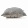 Fabric cushions - The Velvet Crush Cushion Cover - Grey - 50x50 - BAZAR BIZAR LIVING