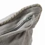 Fabric cushions - The Velvet Crush Cushion Cover - Grey - 50x50 - BAZAR BIZAR LIVING