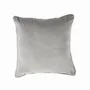 Fabric cushions - The Velvet Crush Cushion Cover - Grey - 50x50 - BAZAR BIZAR LIVING