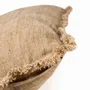 Fabric cushions - The Sahara Fringe Cushion Cover - Natural Brown - 50x50 - BAZAR BIZAR LIVING