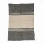 Torchons - Le Torchons Linen Dash - Noir Naturel - 50x70 - BAZAR BIZAR LIVING