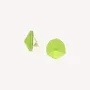 Jewelry - Lime green clip earrings - Combava - NATURE BIJOUX