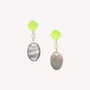 Jewelry - Post earrings with facetted jade - Combava - NATURE BIJOUX