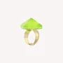 Jewelry - Adjustable small ring (lime green) - Combava - NATURE BIJOUX