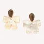 Jewelry - Big post earring with yellow MOP flower - Fioria - NATURE BIJOUX