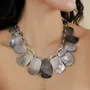 Jewelry - Black lip plastron necklace - Fluorite - NATURE BIJOUX