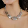 Jewelry - Black lip ring necklace - Fluorite - NATURE BIJOUX