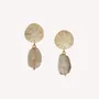 Bijoux - Boucles d'oreilles poussoir quartz fumé - Minerama - NATURE BIJOUX