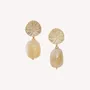 Bijoux - Boucles d'oreilles poussoir citrine - Minerama - NATURE BIJOUX