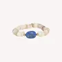 Bijoux - Bracelet extensible coquillage et lapis lazuli - Minerama - NATURE BIJOUX