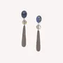 Jewelry - Post earrings with ebony drop - Skala - NATURE BIJOUX
