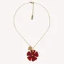 Jewelry - Red flower pendant necklace - Son Jardin - NATURE BIJOUX