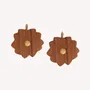 Jewelry - Wood flower french hook earrings - Son Jardin - NATURE BIJOUX