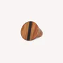 Jewelry - Bayong wood round ring T58 - Cannelle - NATURE BIJOUX