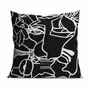 Tissus pour extérieurs - Coussin d'extérieur Black Koseka 45 x 45 - Design by BRASS - ARTDECORIS