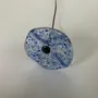 Floral decoration - Glass Flower For Outside In Transparent-D.Blu-L.Blue, flexi - CARNEOL GLASS