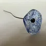Floral decoration - Glass Flower For Outside In Transparent-D.Blu-L.Blue, flexi - CARNEOL GLASS