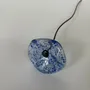 Floral decoration - Glass Flower For Outside In Transparent-D.Blu-L.Blue, flexi - CARNEOL GLASS