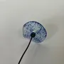 Floral decoration - Glass Flower For Outside In Transparent-D.Blu-L.Blue, flexi - CARNEOL GLASS