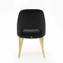 Chaises pour collectivités - Chaise noire Gom Hole | Chaise - CREARTE COLLECTIONS