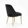 Chaises pour collectivités - Chaise noire Gom Hole | Chaise - CREARTE COLLECTIONS