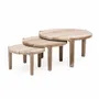 Tables de jardin - Coffee Table Floor set of 3 - GOMMAIRE
