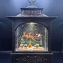 Autres décorations de Noël - Lanterne de Noël LED avec Musique – Père Noël en Traîneau - BLUE STAR B.V.