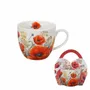 Objets de décoration - mug avec panier papier poppies - KARENA INTERNATIONAL