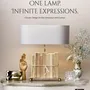Table lamps - The BookLovers' Light with circular shade & book holder - FRIBE FORM®