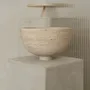 Bols - TRAVERTINE FRUIT BOWL - CENTERPIECE - KIWANO CONCEPT