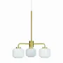 Plafonniers - Lustre Arp opale/laiton à 3 bras - DYBERG LARSEN