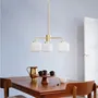 Plafonniers - Lustre Arp opale/laiton à 3 bras - DYBERG LARSEN