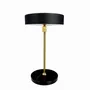 Lampes de table - Lampe de table rechargeable LED MOONLIGHT noire, laiton, marbre - DYBERG LARSEN