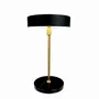 Lampes de table - Lampe de table rechargeable LED MOONLIGHT noire, laiton, marbre - DYBERG LARSEN