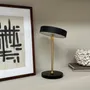 Lampes de table - Lampe de table rechargeable LED MOONLIGHT noire, laiton, marbre - DYBERG LARSEN