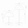 Lampes de table - ALONG LED Minibord lampe sølv 2 stk. je cherche - DYBERG LARSEN