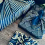 Gifts - Reusable Gift Wrap  3pcs-in-1 Family Pack Recycled Cotton 7 options - CARÉDEAU PAPIER CADEAU RÉUTILISABLE