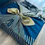 Gifts - Reusable Gift Wrap  3pcs-in-1 Family Pack Recycled Cotton 7 options - CARÉDEAU PAPIER CADEAU RÉUTILISABLE