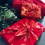 Gifts - Reusable Gift Wrap  3pcs-in-1 Family Pack Recycled Cotton 7 options - CARÉDEAU PAPIER CADEAU RÉUTILISABLE
